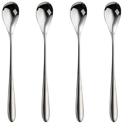 Robert Welch Bourton Bright Set of 4 Long Handled Spoons
