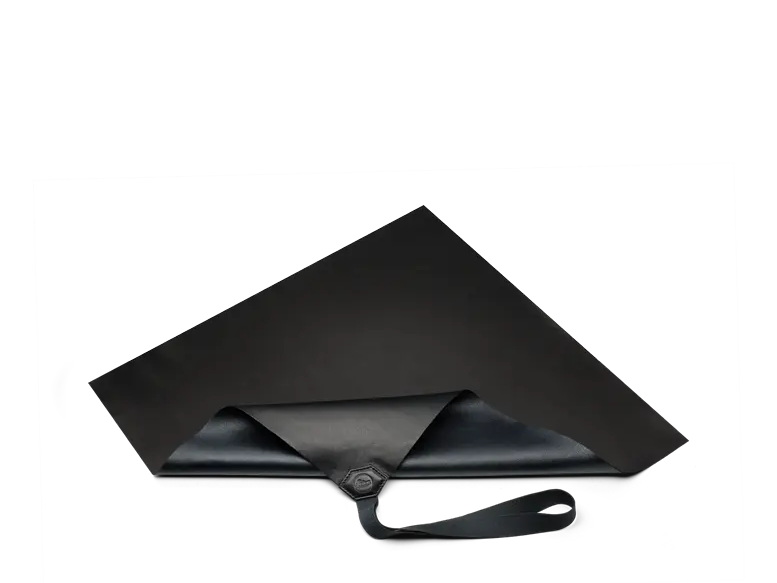 Leica Einschlagtuch, Leder Schwarz