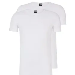 BOSS 2P Modern Round Neck T-shirt Weiß Baumwolle Medium Herren
