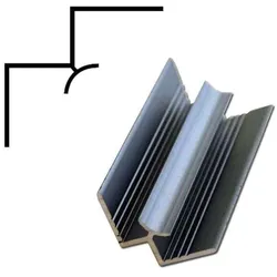Duscholux PanElle Eckprofil innen 6 mm glänzend - Duschkabine