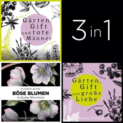 Große Gartenkrimi-Reihe - Drei herrlich böse Krimibände von Klaudia Blasl - Große Gartenkrimi-Reihe - Klaudia Blasl, Audio, 9783740826161