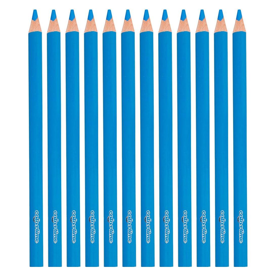 Creativ Company Driehoekige Jumbo Kleurpotloden - Blauw, 12st. (12x) (5707167160381)