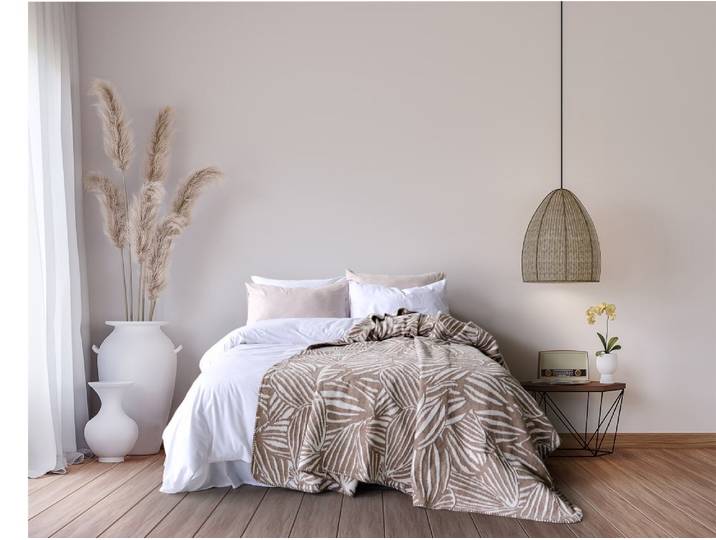 Couverture -Plaid 200x220 cm Beige