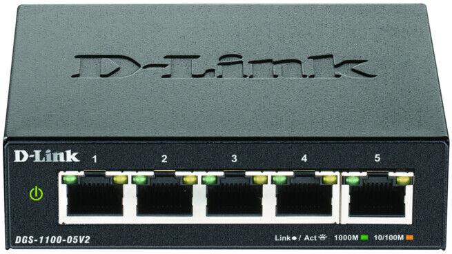 DLink Deutschland Commutateur intelligent Gigabit 5 ports Layer 2 DGS-1100-05V2/E ; d_link (DGS-1100-05V2/E)
