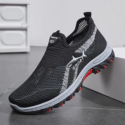 Atmungsaktive Mesh-Schlupfschuhe für Herren – leichte, bequeme Lauf-Sneaker für Outdoor-Aktivitäten