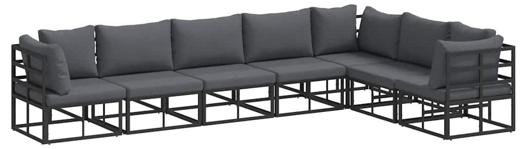 Gartenmöbel-Set - Lounge-Set - Gartenmöbel - Terrassenmöbel - Aluminiumrahmen - Wetterbeständige Polster