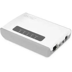 Digitus 2-Port USB 2.0 Wireless Multifunktions-Network Server, 300 Mbps