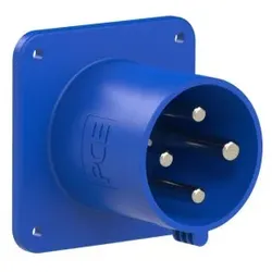 PCE 6341-9k CEE-Anbaugerätestecker gerade 63A 4p 9h IP44 POWER TWIST 63419k