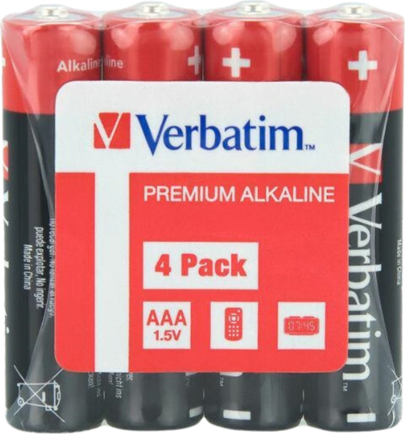Verbatim 49500 Alkaline Batterij AAA LR03 1,5V Micro