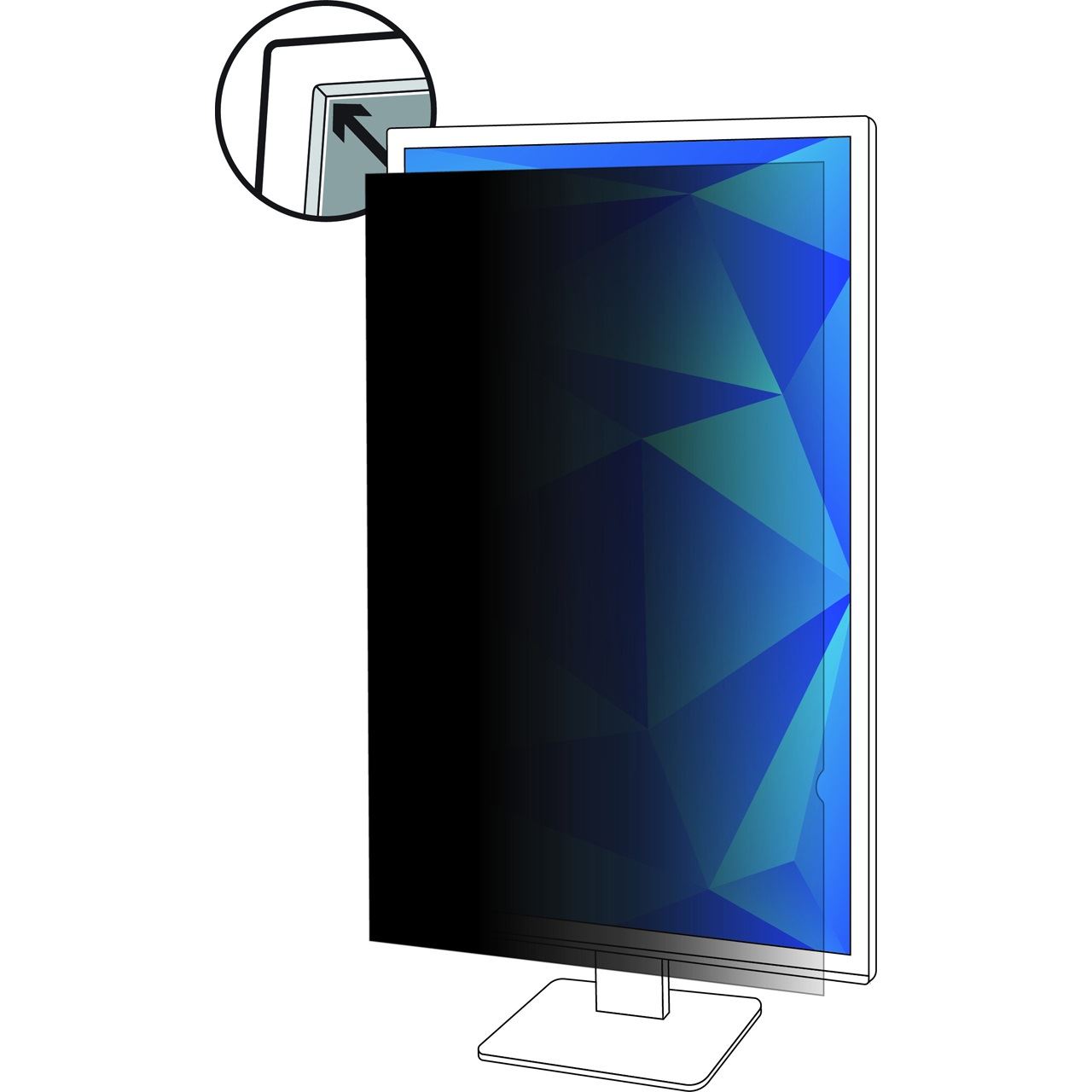 3M PF215W9P Blickschutzfilter Standard für Desktops 21,5" 16:9