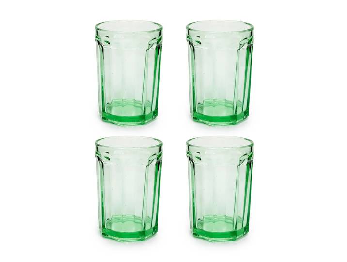 Serax - Fish & Fish Glas, L, grün (4er-Set)