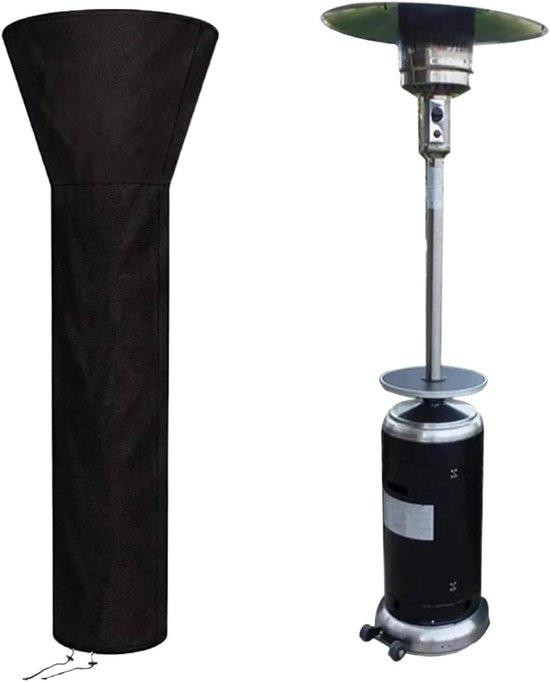 Terrasverwarmer Cover Zwart - Waterdichte Buitenverwarmerhoes van Oxford Doek - B/D/H: 221 x 85 x 48 cm