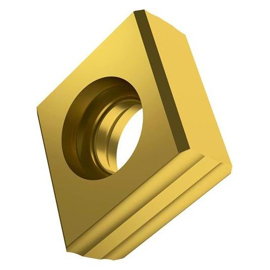Pramet Wendeschneidplatte ISO CNHQ 1005AZTN:M8330 D.4,7mm PVD beschichtet Farbe Gold - VPE: 10 (CNHQ 1005AZTN:M8330)