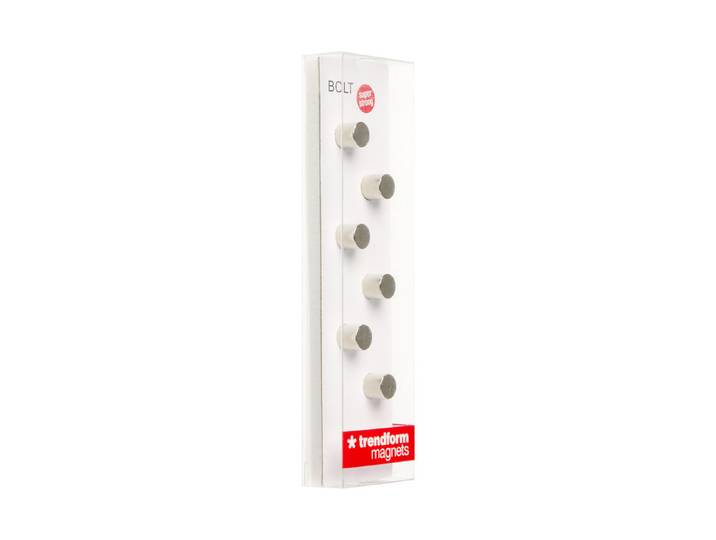 Magnete Bolt 6er Set silber