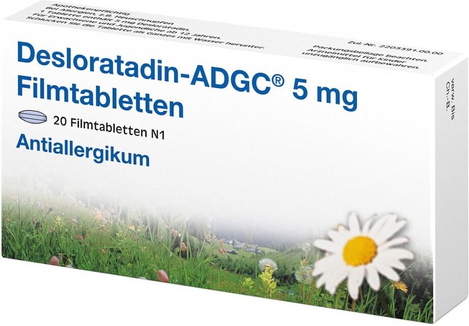 Lora-ADGC Desloratadin ADGC 5 Mg Filmtabletten 20stk