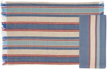 Saro Lifestyle Everyday Plaid Placemat and Napkin Set