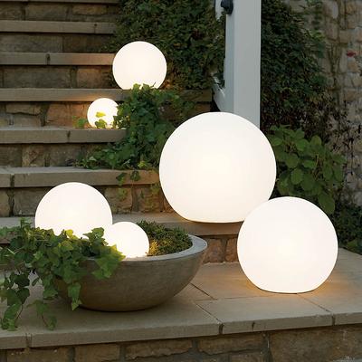 "Outdoor Illuminated Sphere - 10"" - Grandin Road"