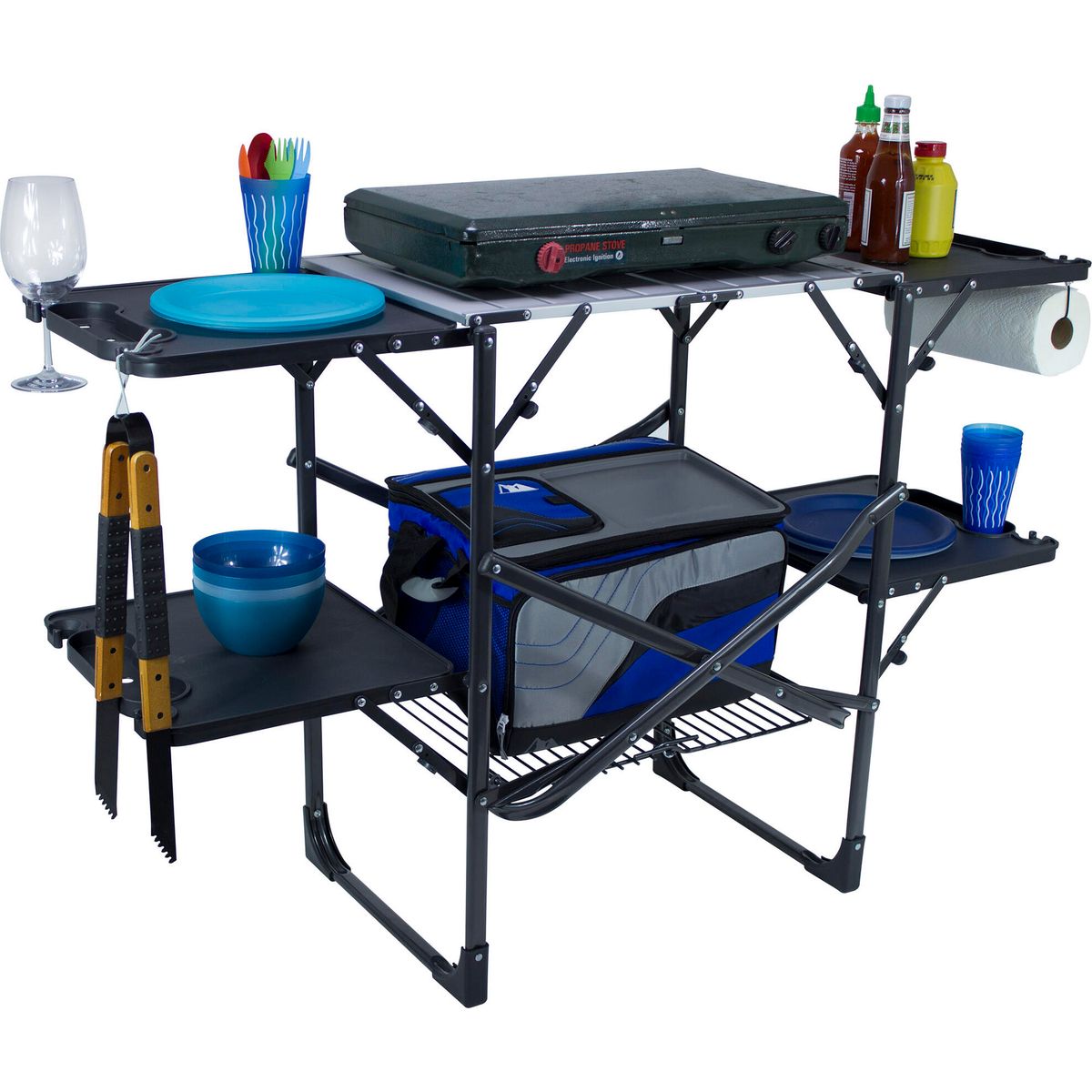 GCI Slim-fold Cook Station black chrome 15026
