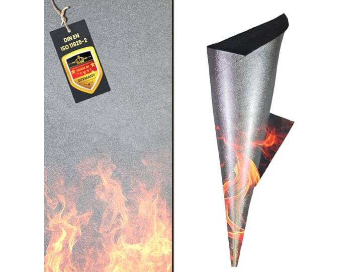 FireMat Silk-A Edition 100x50cm. Feuerfeste Unterlage,Brandschutz Unterlage, Öl abweisend + rutschfest.Feuerfeste Unterlage für Elektrogeräte wie Kaffeemaschine, Wasserkocher, Mikrowelle ..