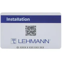 Lehmann, Zutrittskontrolle, Installations-Karte (Schlüsselkarte)