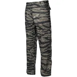 Mfh, Herren, Outdoorhose, US Kampfhose, BDU, Rip Stop, tiger stripe (L), Mehrfarbig