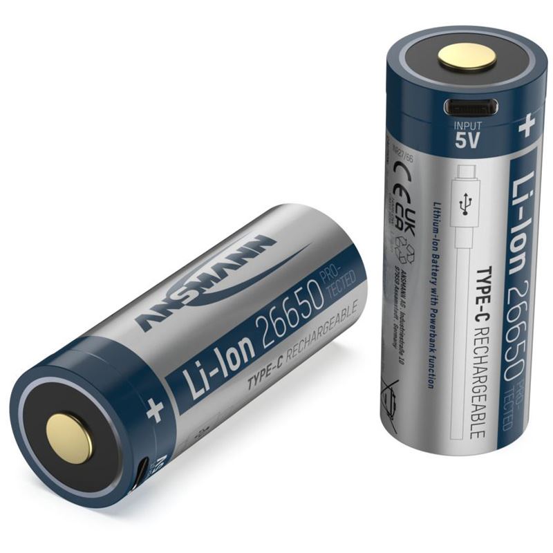 ANSMANN Akku mit Ladegerät 26650 26650 5100 mAh