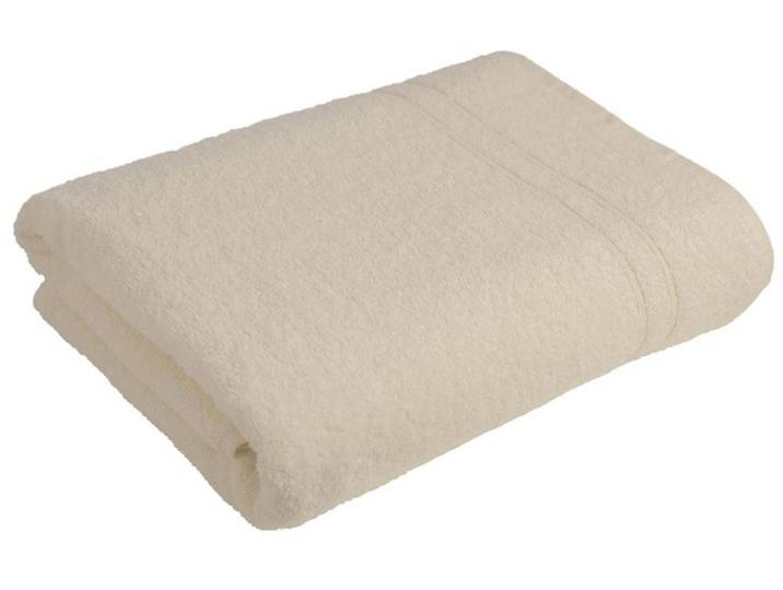 Saunatuch WEWO FASHION 9518ST , beige (ecru), B:80cm L:200cm, Frottee, Frottier, Handtücher, Saunatuch, saugstark