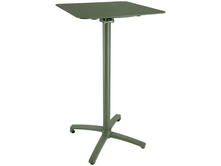 VEGA Outdoor-Aluminium-Stehtisch Taipa quadratisch 60x60x108 cm (LxBxH); Platte oliv, Gestell oliv; quadratisch