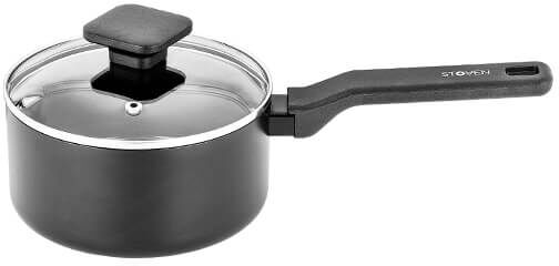 Stoven Noir 16cm Non-Stick Saucepan with Lid