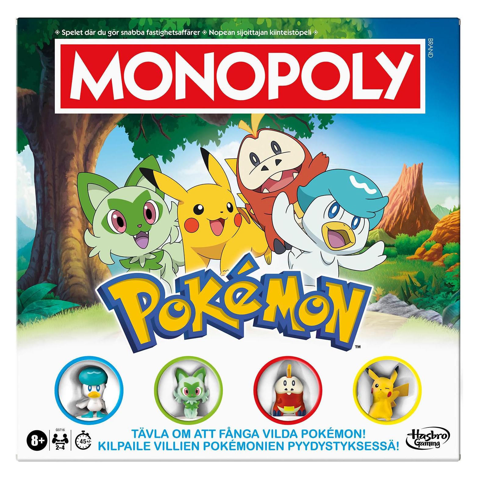 Hasbro Monopoly Pokemon SE/FI (Finnisch, Schwedisch) (342-0716168)
