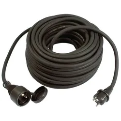 Weingärtner, Verlängerungskabel, WK Gummi-Verlängerung 20m 02183230V schwarz H07RN-F3G1.5 (20 m)
