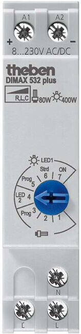 Theben Variateur encastrable en série pour ESL et LED 230V DIMAX 532 plus (5320001)