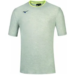 Mizuno, Herren, Sportshirt, Men Tee (S), Grau, Gelb, S