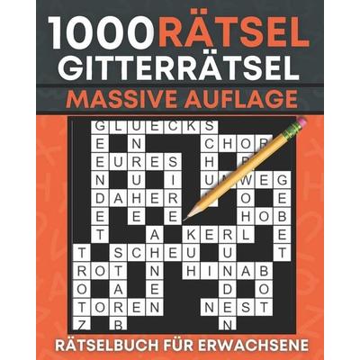 Gitterrätsel für Erwachsene, Taschenbuch von Brainteaserz Press, Independently Published