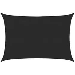 vidaXL Sonnensegel 160 g/m2 Schwarz 2x2,5 m HDPE