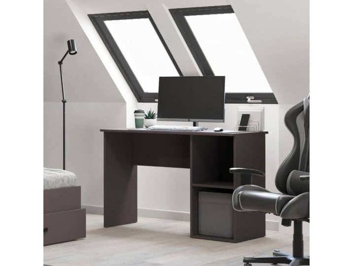 Grand bureau d'écolier droit 120x80x55 cm gris