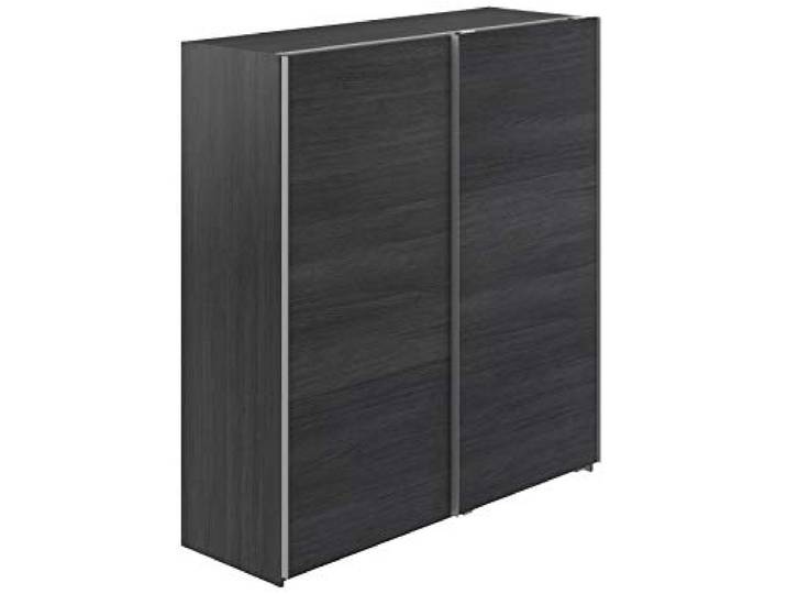 Amazon Marke - Movian Kolva moderner Kleiderschrank mit 2 Schiebetüren, 61 x 180 x 197, Grau