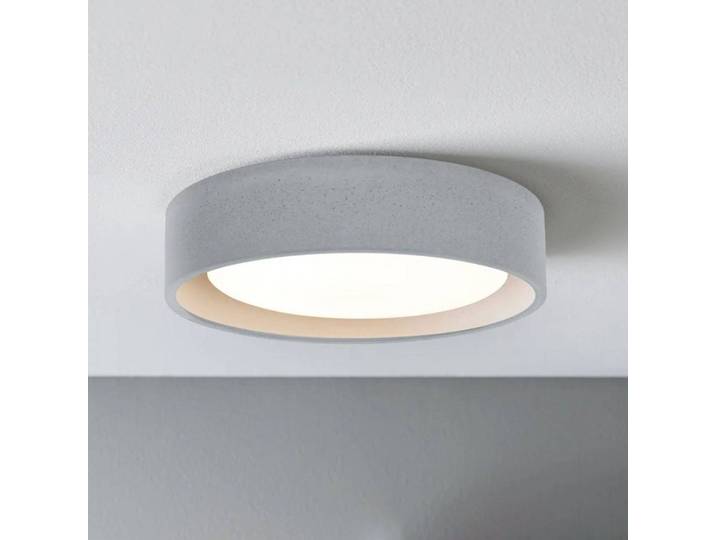 Beacon Lighting Deckenlampe Uno, dimmbar, alu / grau / zink, für Wohn- / Esszimmer, Beton, Deckenlampe