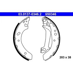 Bremsbackensatz ATE 03.0137-0346.2 für Ford Escort VI Turnier