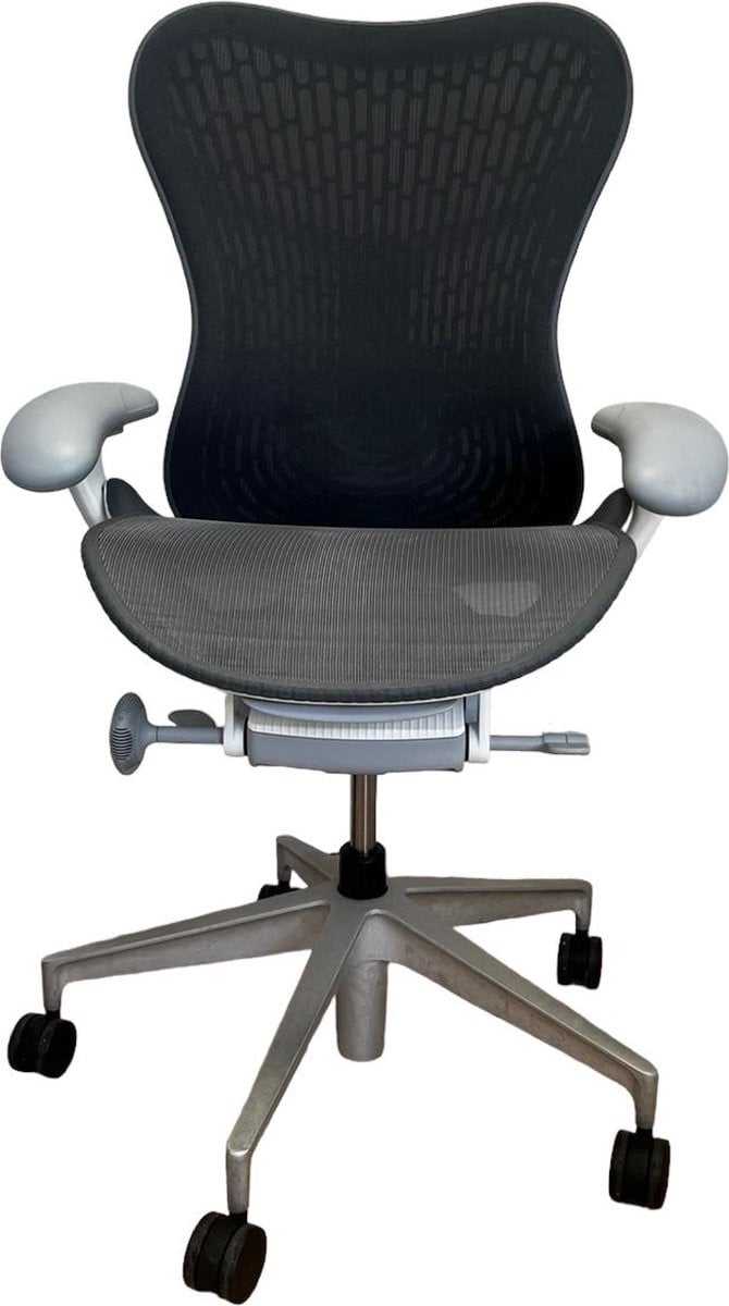Herman Miller Mirra 2 Bureaustoel - Grijs/Wit - Ergonomisch met armleuningen