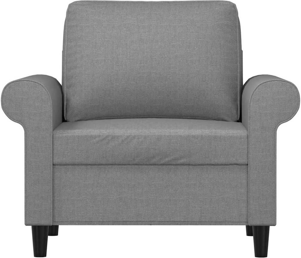 vidaXL Chaise de canapé Gris clair 60 cm Tissu