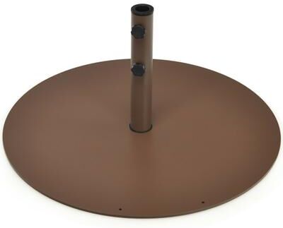 Costway 29.5 Inch Outdoor Steel Umbrella Base Stand for Backyard and Poolside