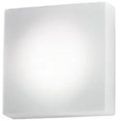Zafferano Caorle wand-/deckenleuchte 250x250x88mm. triac 11,5w led 22/27/30/40k-ip20- b.co op.