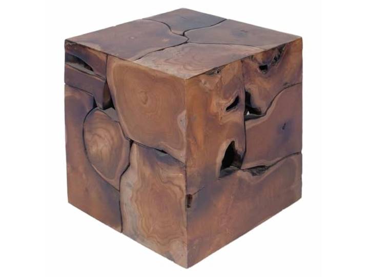 vidaXL Hocker Braun 40x40x45 cm Massivholz Teak