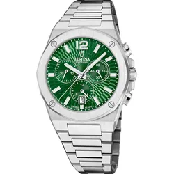 Festina Quarz Herren VallÉe F22002/3 - grün,silber - 42mm