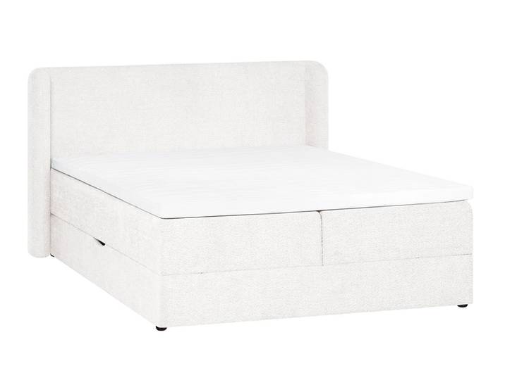 Boxspringbett MARGOT weiss 180x200cm fest