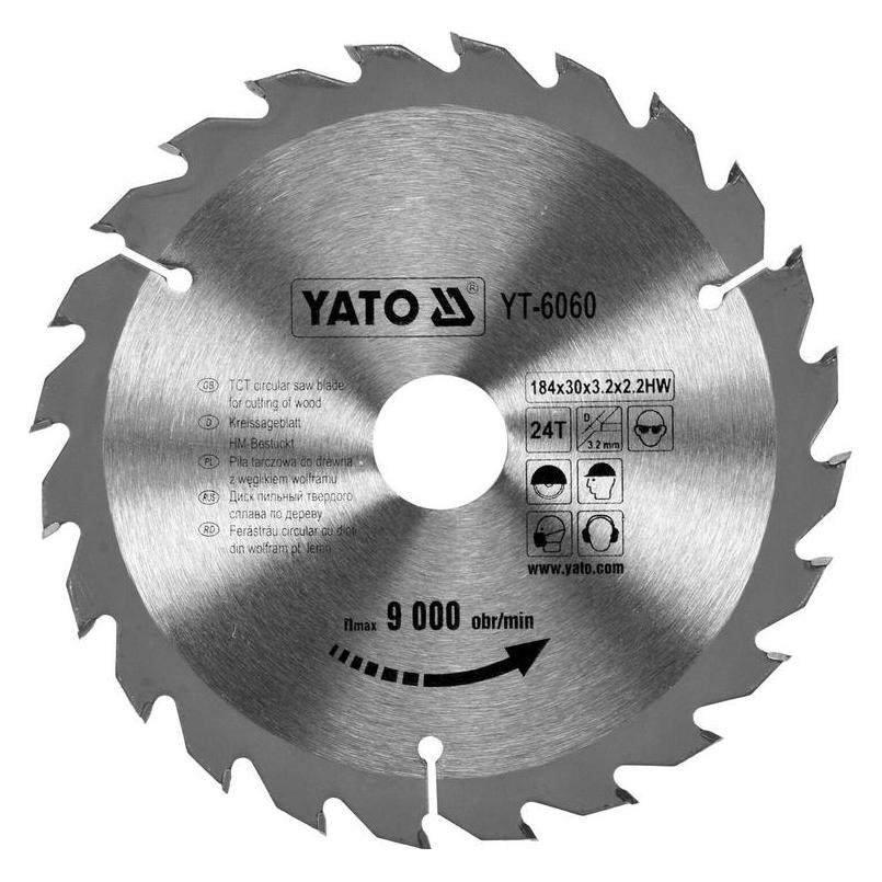 Yato TCT BLADE FOR WOOD 184X24TX30 MM (YT-6060)