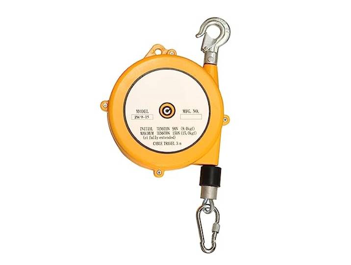 Federausgleicher-Hängehalter, einziehbarer Werkzeugausgleicher, selbstsichernder Haken, Drahtseil(9-15kg)