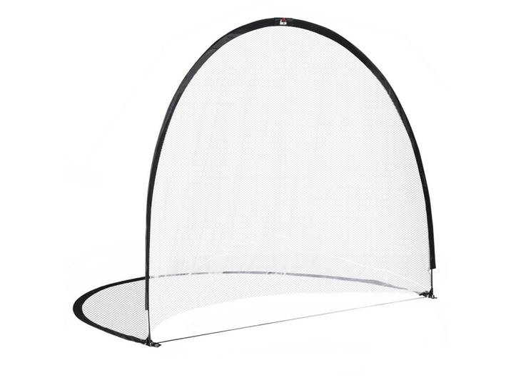 ComfortXL Fussballtor De-18593 Pop-Up mit Tragetasche & Heringen Schwarz/Weiß, Kunststoff, 203x247 cm, Freizeit & Co, Sport & Fitness