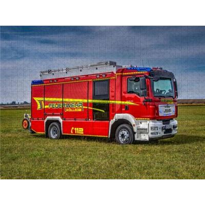CALVENDO Puzzle Rosenbauer HLF 20 MAN TGM 15.290 FF Kölleda | 1000 Teile Lege-Größe 64x48cm Foto-Puzzle für glückliche Stunden